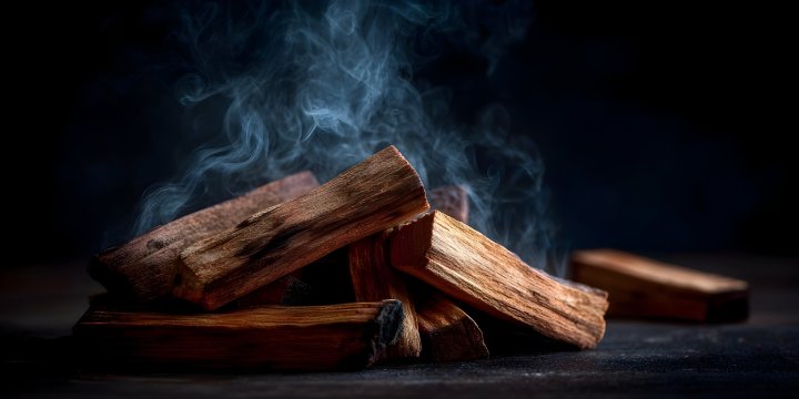 Smoldering Palo Santo Wood